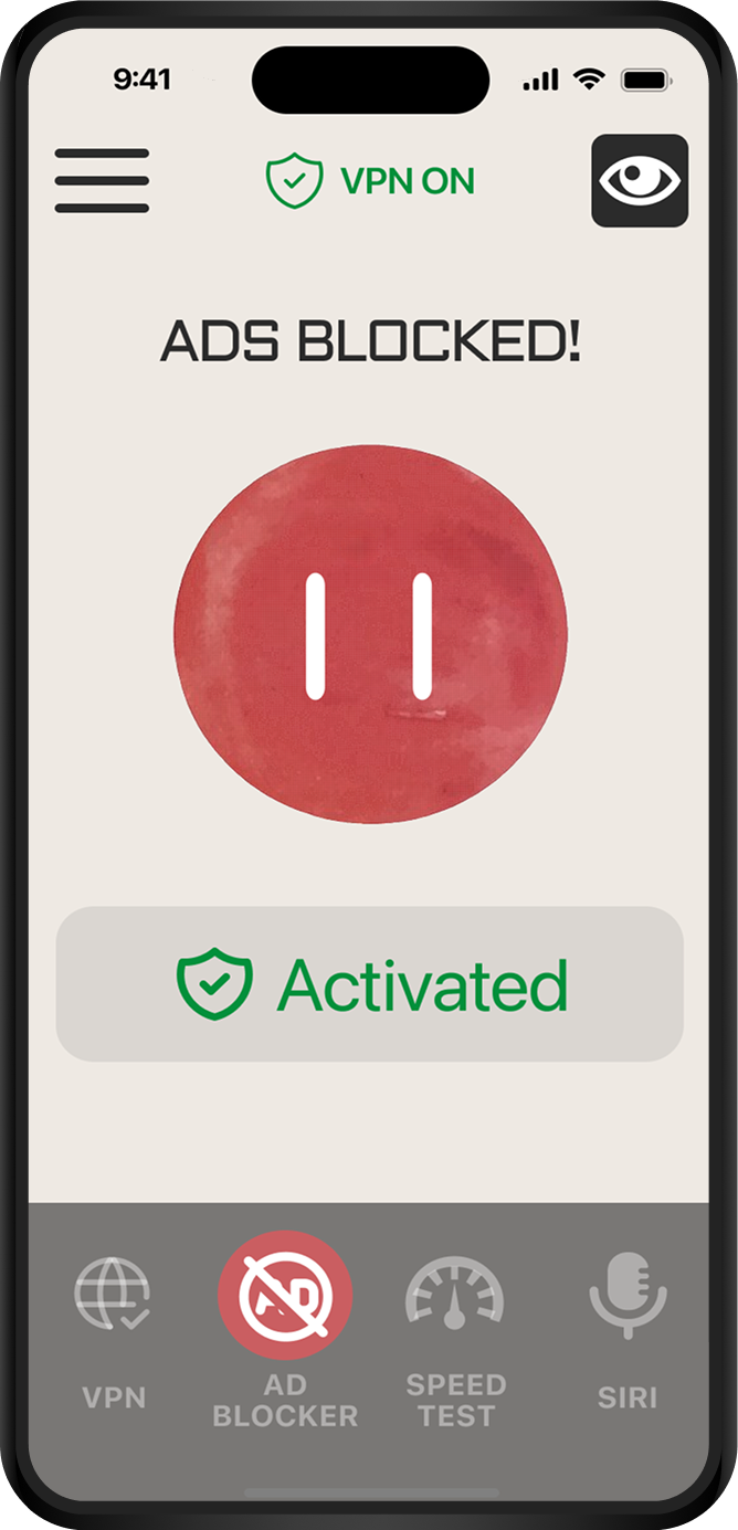 Ad blocker screen